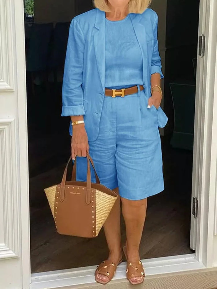 Elina | Chic Blazer Set för Alla Tillfällen