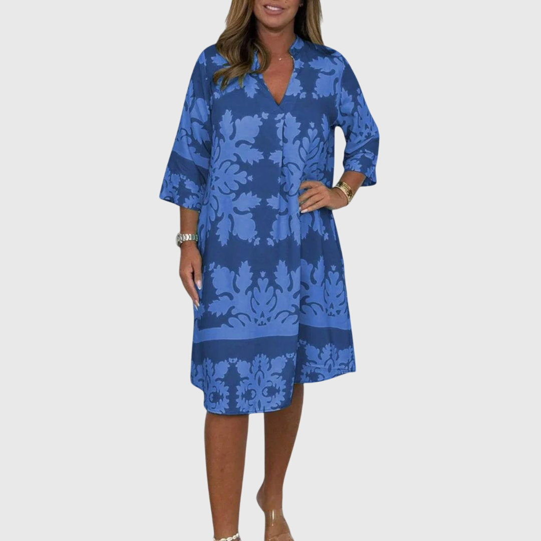 Daisy | Chic Blommig Klänning för Vårens Evenemang