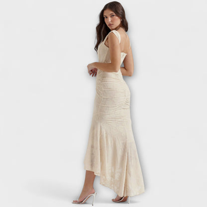 Renske - Chic Korsett Lång Klänning för Evenemang