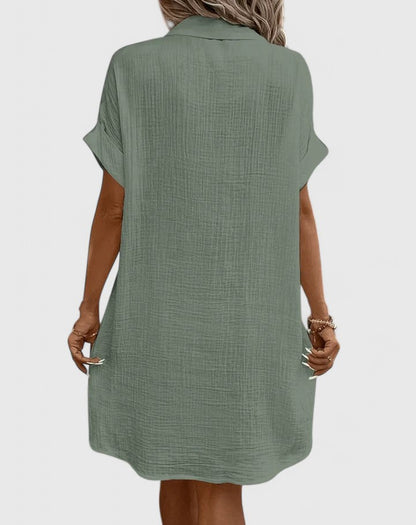 Gianelleza™ | Chic Midi Klänning för Alla Tillfällen