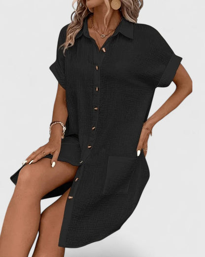 Gianelleza™ | Chic Midi Klänning för Alla Tillfällen