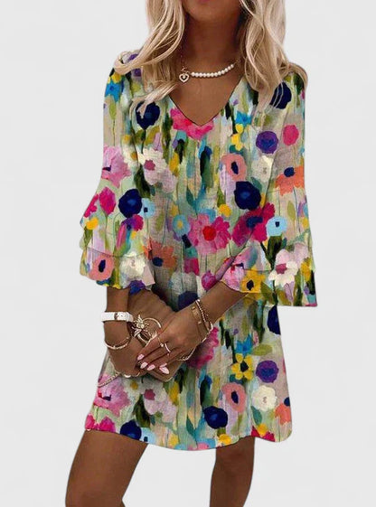 Elviera | Chic Mini Klänning för Alla Tillfällen