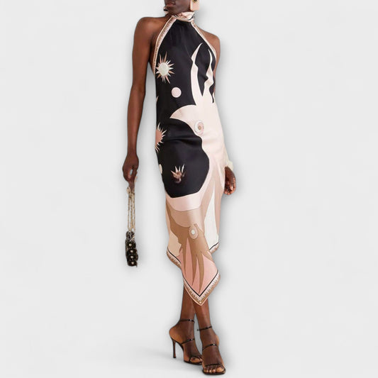 Chic Satinband Klänning för Evenemang