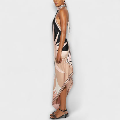 Chic Satinband Klänning för Evenemang