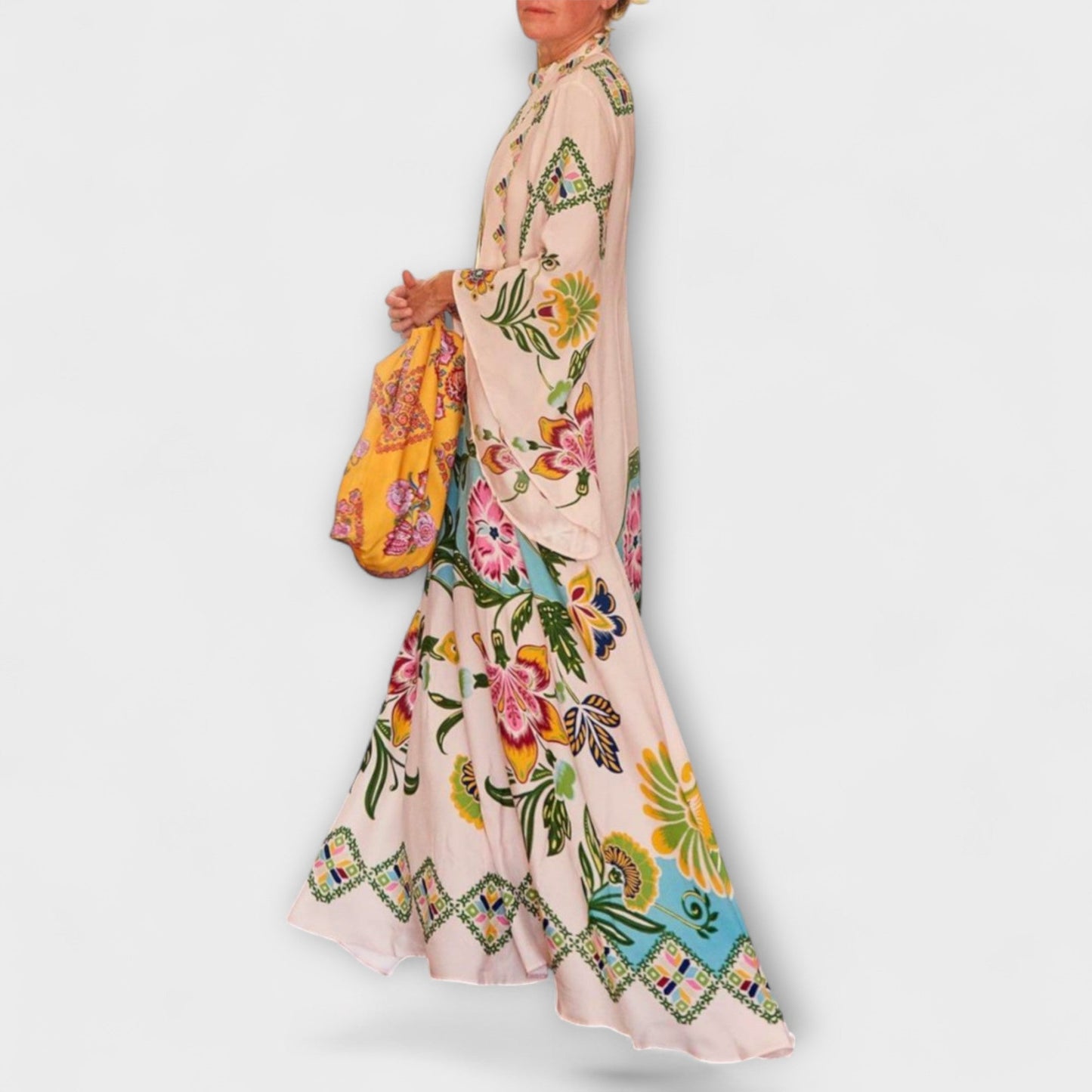 Blommig Maxiklänning för Särskilda Tillfällen