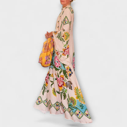 Blommig Maxiklänning för Särskilda Tillfällen