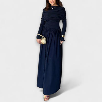 Jessica - Chic Plisserad Klänning för Vardagsbruk