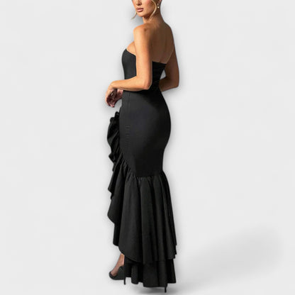 Zuri Off-Shoulder Maxi Klänning för Chic Evenemang