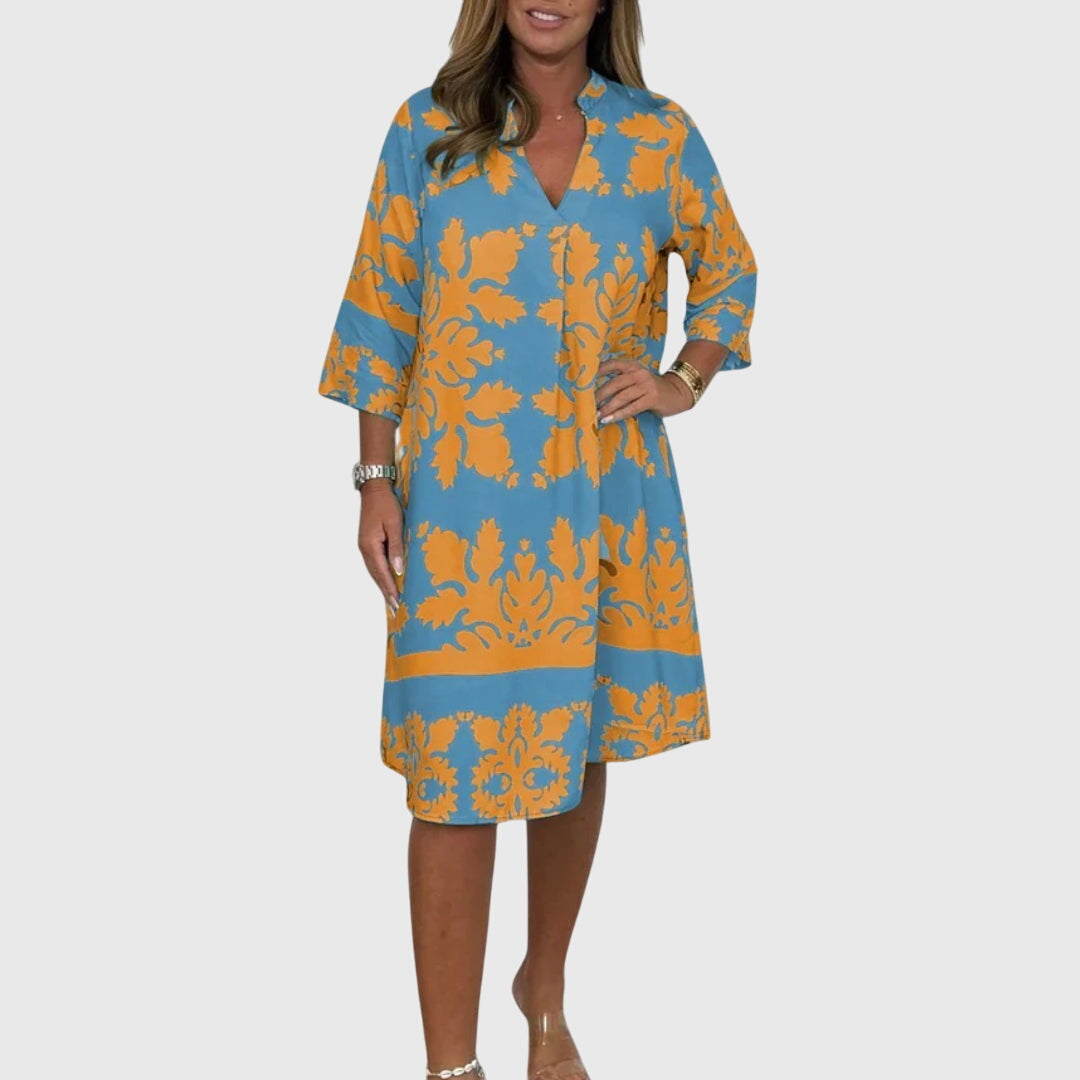 Daisy | Chic Blommig Klänning för Vårens Evenemang