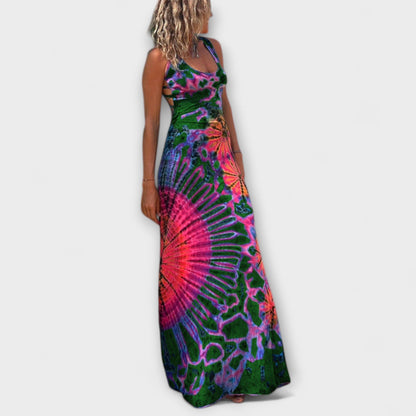Ronja - La Bamba Tie-Dye Maxi Klänning för Alla Tillfällen