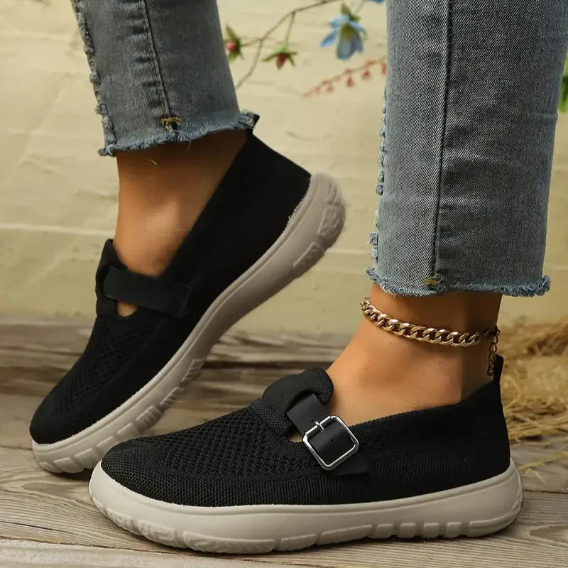 Gina - Stiliga Canvas Slip-On Sneakers för Vardagsbruk