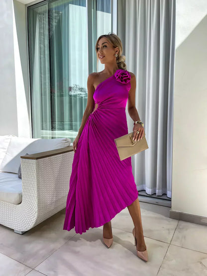 Brudgästklänning med Blommönster