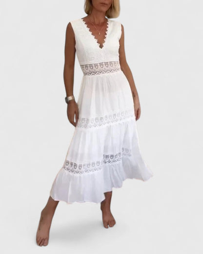 Alena | Chic Midi Klänning för Varje Tillfälle