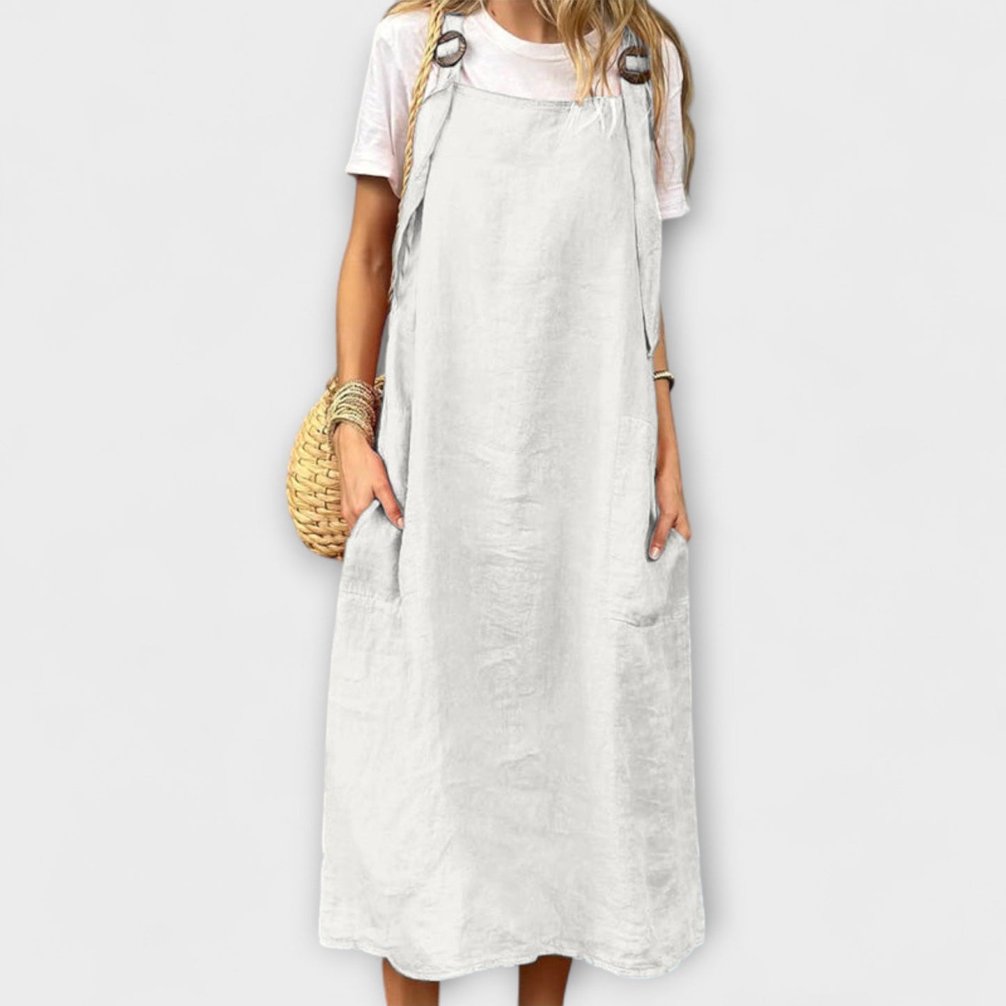 Mirta Stilig Denim Overall för Vardagsbruk