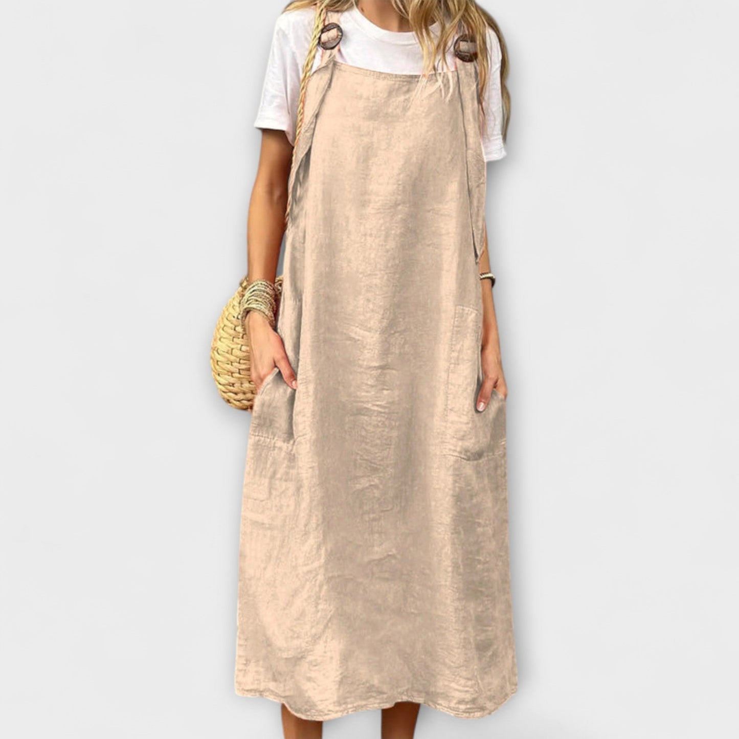 Mirta Stilig Denim Overall för Vardagsbruk