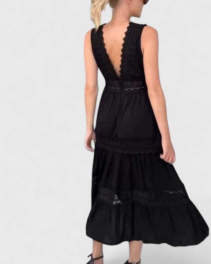 Alena | Chic Midi Klänning för Varje Tillfälle