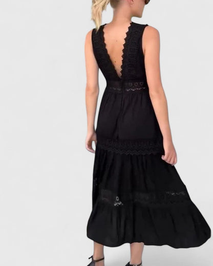 Alena | Chic Midi Klänning för Varje Tillfälle