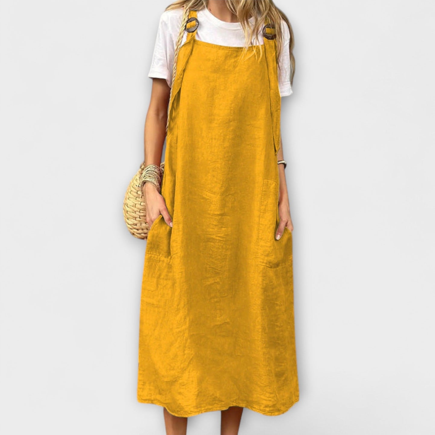 Mirta Stilig Denim Overall för Vardagsbruk