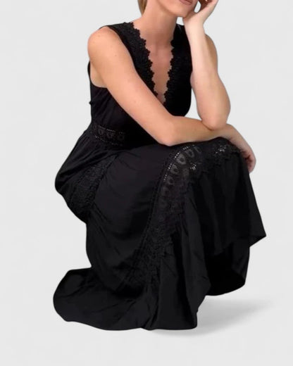 Alena | Chic Midi Klänning för Varje Tillfälle