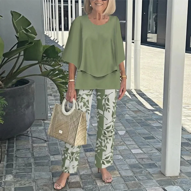 Chic Tryckt Lounge Set för Vardagsbruk